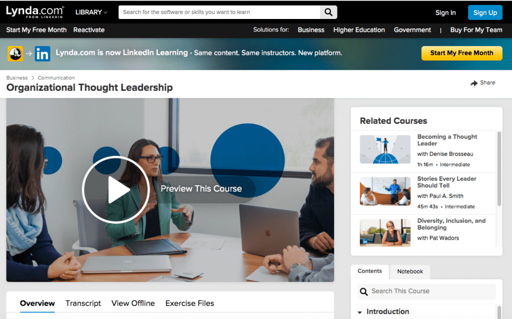 Best Leadership Courses - Organizational Course