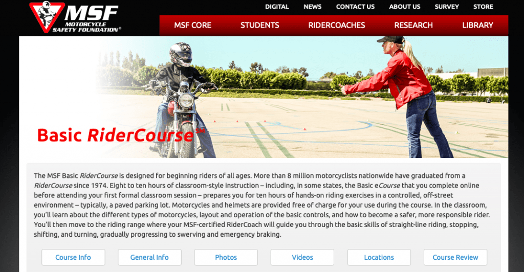 Basic Rider Course by MSF
