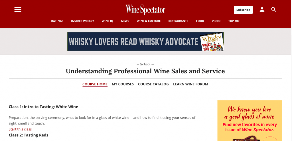 Understanding Professional Wine Sales and Service  by Wine Spectator School