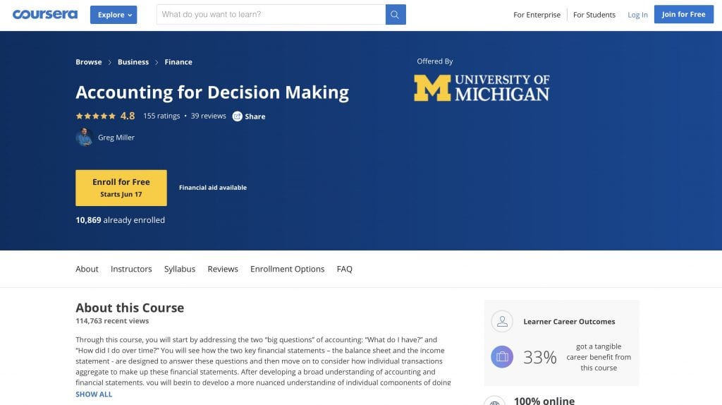 Accounting for Decision Making 