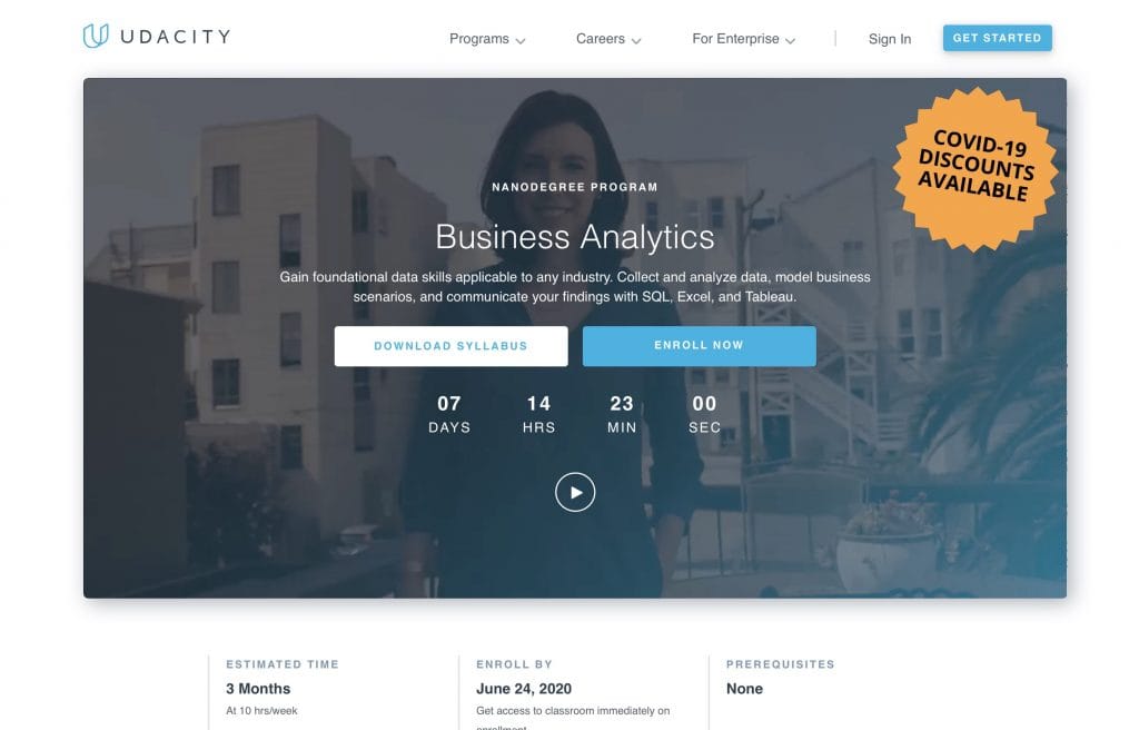 Business Analytics by Udacity