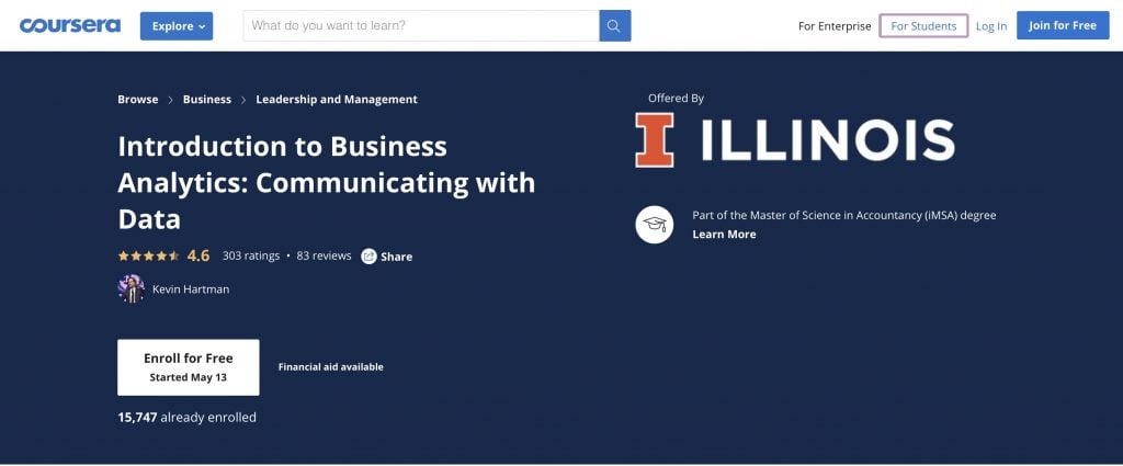 Intro to Business Analytics