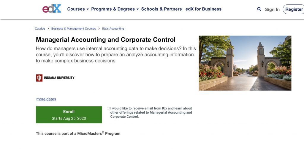 Managerial Accounting and Corporate Control