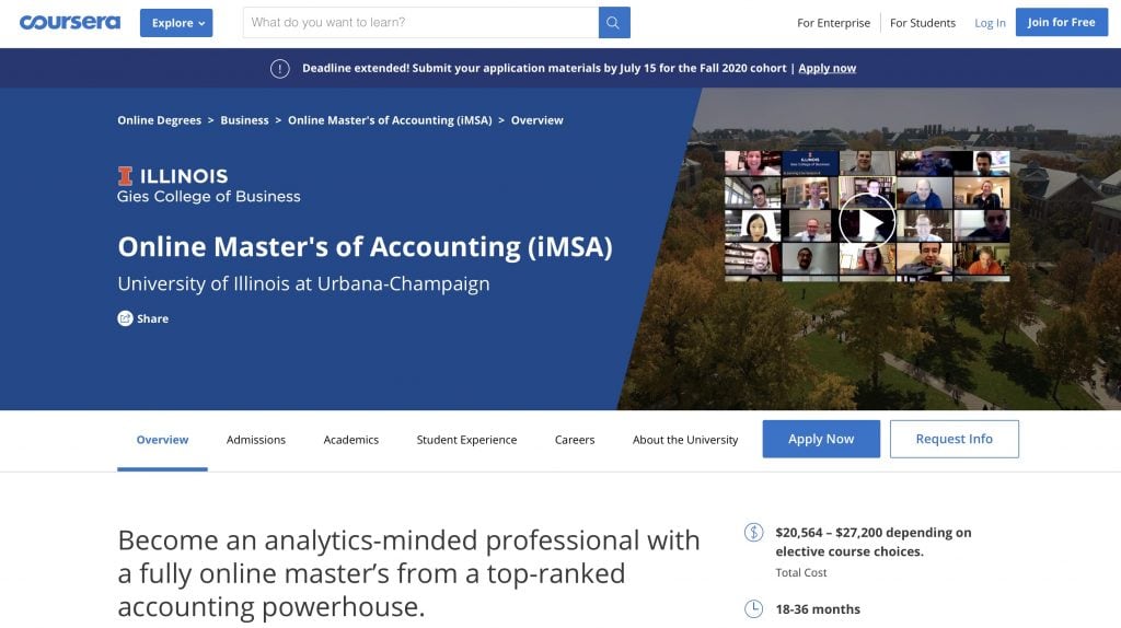 Online Master’s of Accounting